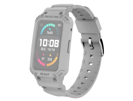 Correa TPU + PU ajustable para Huawei Watch Fit/Honor - gris claro