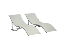 Tubos Ergonómicos Plegables, Textline, 165x61x63cm, Crema