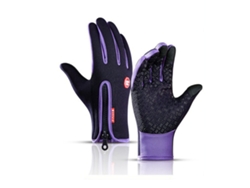 Guantes De Ciclismo Impermeables Con Pantalla Táctil Y Forro De Felpa Cálida Para Esquí Y Senderismo Al Aire Libre En Invierno (unisex)