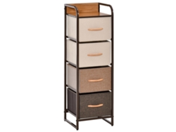 Columna de baño con estante ajustable y 2 compartimentos PMM CAPITALI (40x30x165 cm)