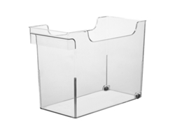 Cajas de almacenamiento transparentes para la cocina, organizador de especias y tapas de ollas.