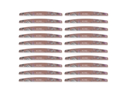 20 Limas De Uñas Lavables Y Reutilizables De Doble Cara Con Cuadrícula De 180 Para Manicura.