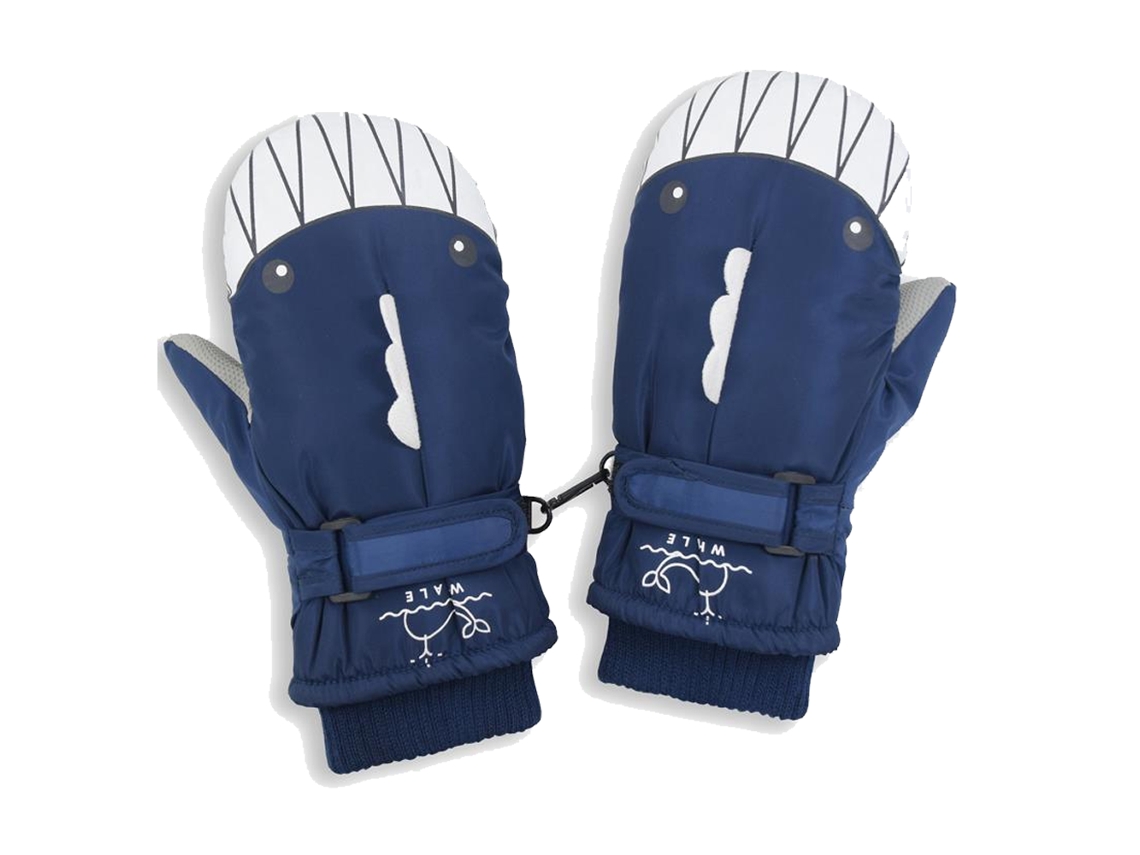 Guantes de esquí para niños con bonitos estampados, cálidos y resistentes al viento para niños de 6 a 12 años, ideales para ciclismo al aire libre.