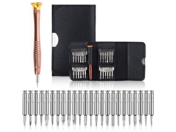 Kit de tornillos de precisión 25 en 1: herramientas de reparación para iPhones, teléfonos móviles, ordenadores y relojes.