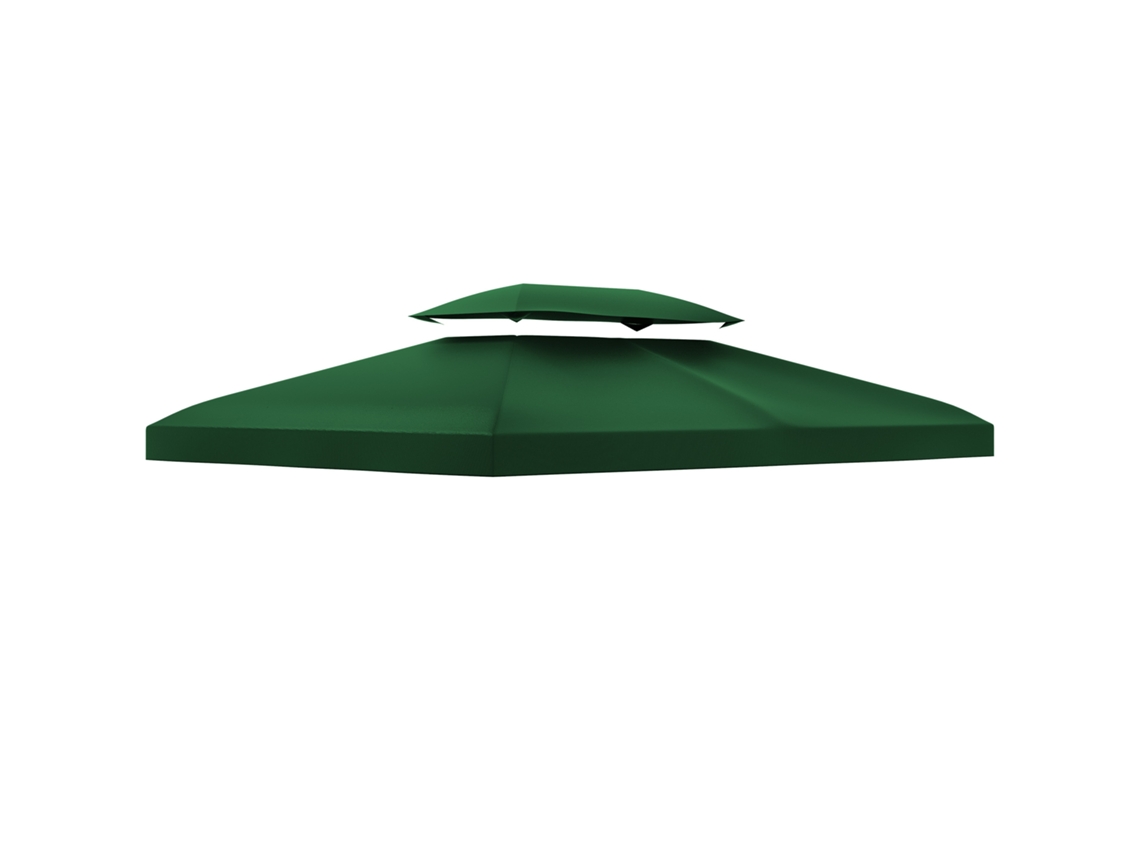 Cubierta De Poliéster Verde Para Cenador De 3x4 M