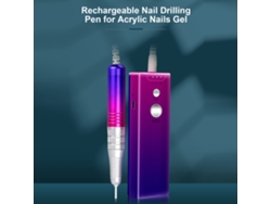 Taladro de uñas inalámbrico profesional Rebe de 25000 RPM recargable para uñas acrílicas y de gel, kit portátil para uso en salones y en el hogar.