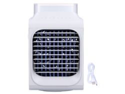Enfriador De Aire Portátil Usb De 350 Ml Con Oscilación De 90°, Iluminación Y Filtro Extraíble.