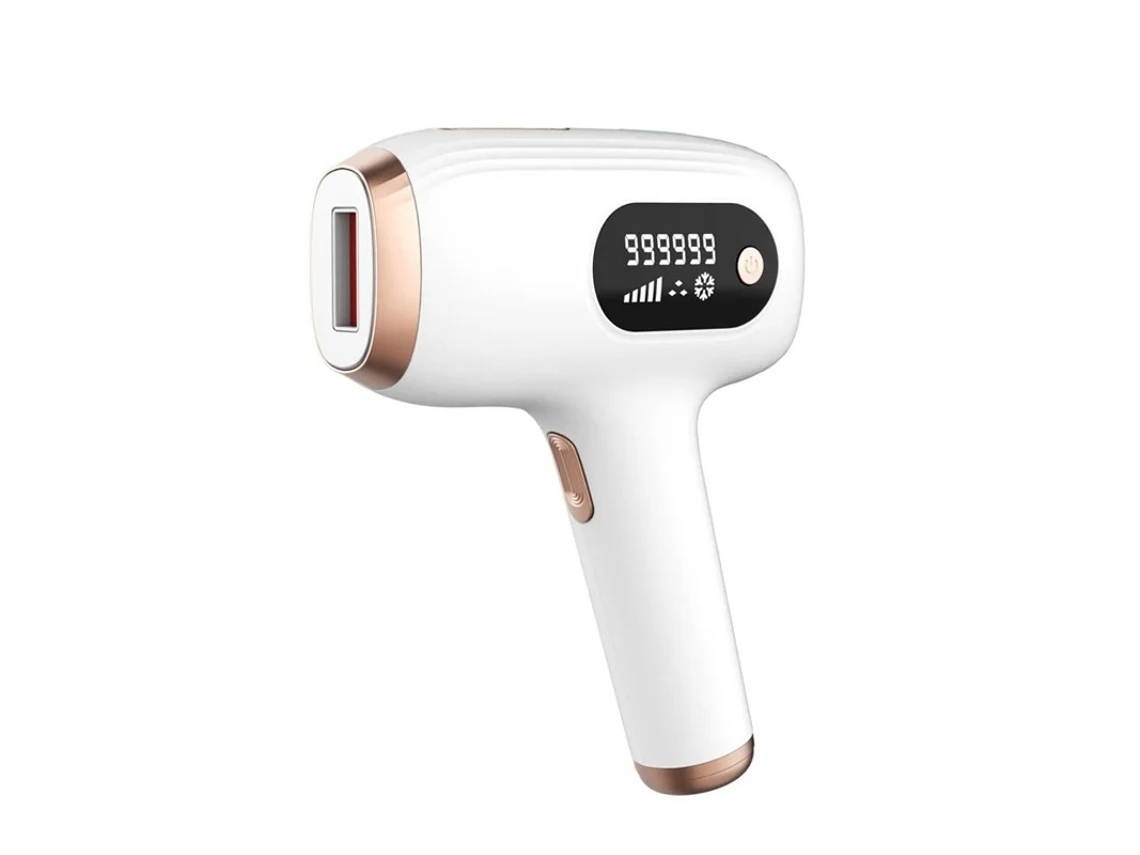 Depiladora de luz IPL con luz de enfriamiento y 5 niveles de potencia. Regalo de cumpleaños. 900.000 tratamientos. Gafas protectoras blancas. Yizhood.