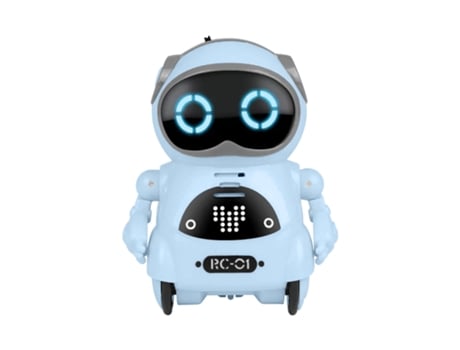 Pocket Rc Robot Hablando Diálogo Interactivo Reconocimientos De Voz Grabar Cantar Bailar Azul VENISYMLIS