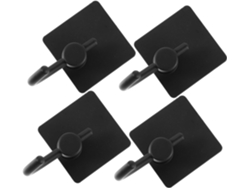 Juego de 4 ganchos de pared autoadhesivos de acero inoxidable CHABERLU