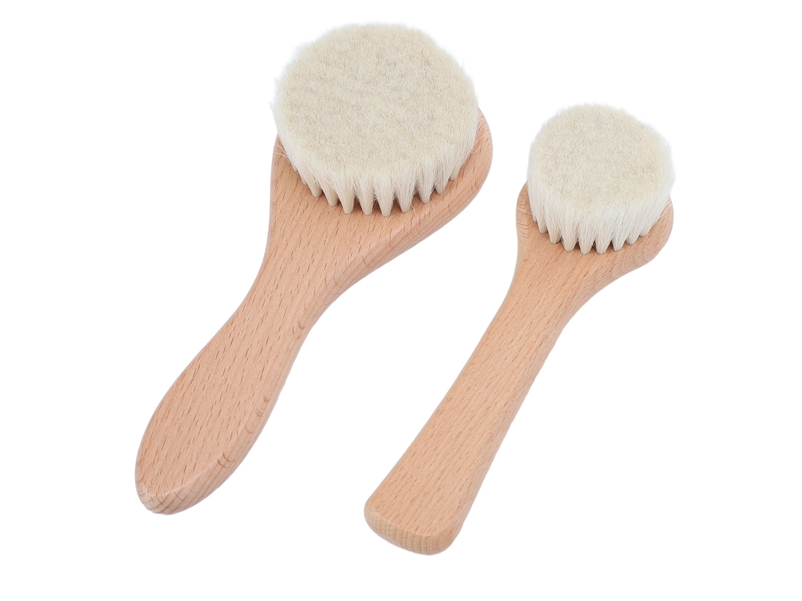 2pcs Cepillo De Ducha Reutilizable Con Mango Antideslizante Para Baño