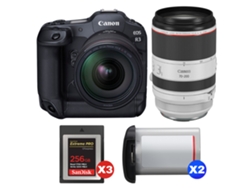 Canon Eos R3 + Rf 24-70mm F/2.8 L Is Usm + Rf 70-200mm F/2.8 L Is Usm + 3 Sandisk 256gb Extreme Pro Cfexpress Type B + 2 Canon L + Ebook Pricedirect