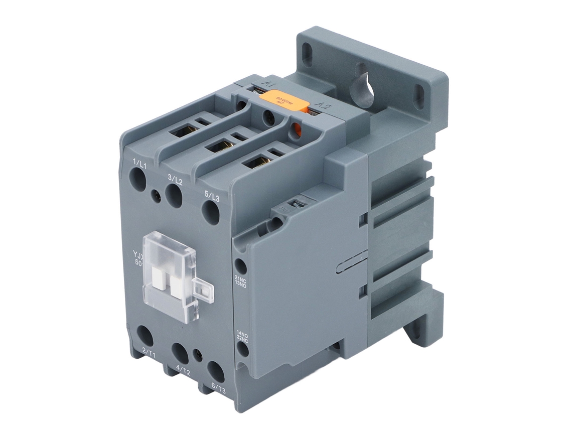 Contactor De 50 A, 1 Na, 1 Nc, Ac220 V Con Carcasa De Policarbonato De Alta Conductividad Para Motor.