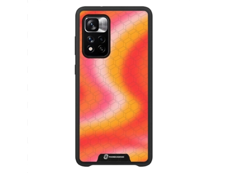 Funda Móvil Note Cn Oficial Patrón Naranja para Xiaomi Redmi Note 11 Pro Cn 5G PHONECASES3D Piel Sintética Negro