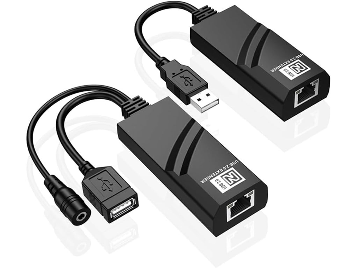 Extensión Usb 2.0 A Través De Cable Ethernet Cat5, Cat5e Y Cat6: Velocidades De Transferencia De Hasta 100 Mbps.