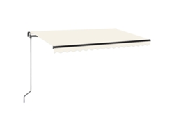 Maison Exclusive - Toldo Retráctil Manual Crema 400x350 Cm