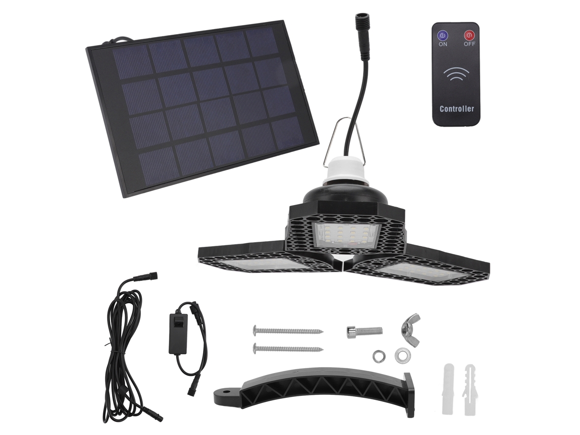 Rebe-luz Solar Exterior Ip65 Impermeable Con Control Remoto Led Para Jardín Y Patio, Suministro De Luz Solar Potente