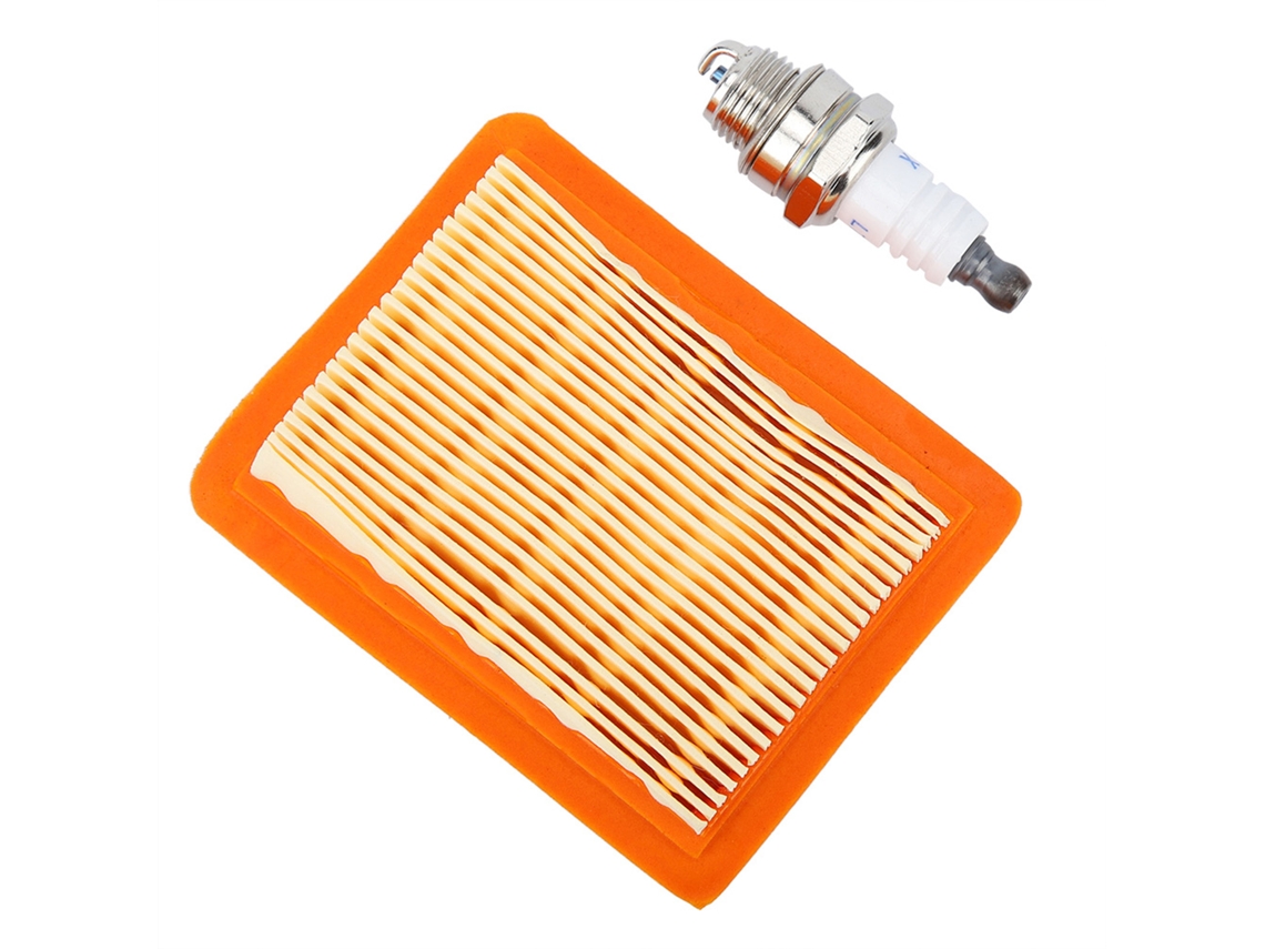 Kit de servicio con filtro de aire y bujía para desbrozadoras Stihl FS120, FS200 y FS250