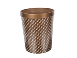 Papelera Redonda Con Tapa A Presión, Cubo De Basura De Estilo Moderno.
