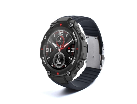 Correa Silicona Stripe Adaptable Amazfit T-Rex Pro Negro