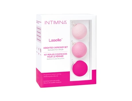 Estimulador Set de Ejercitadores Laselle Intimina (3 Pesas para El Suelo Pélvico Femenino - 28G, 38G, 48G)