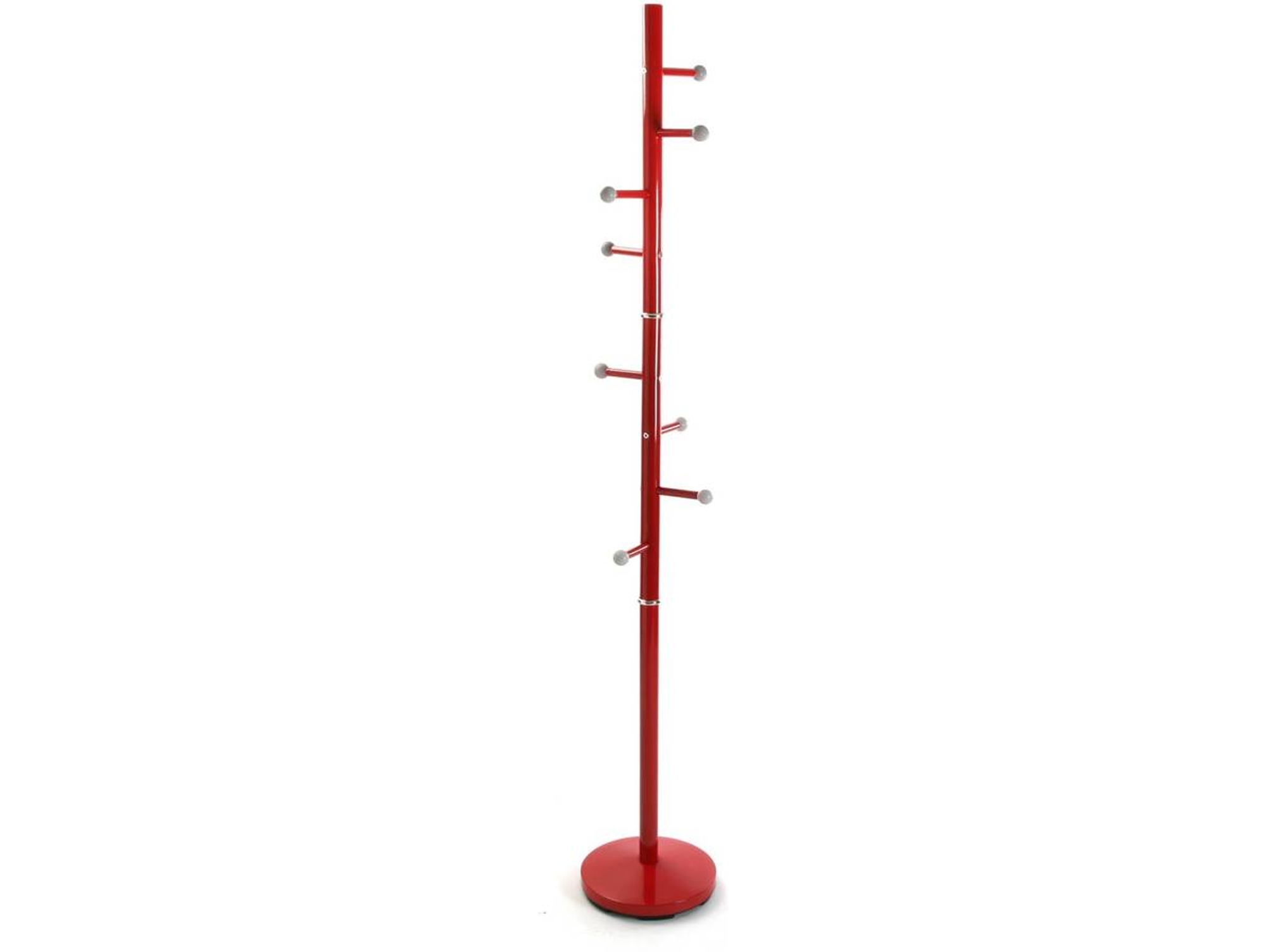 Cabide de pé VERSA 18790413 (Vermelho - Metal - 173 x 28 x 28 cm)