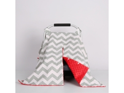 Funda para asiento de coche Eifson Baby, funda de lactancia, manta para bebé, todo en uno, multiusos (rojo)