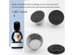 Cápsulas De Café Reutilizables De Acero Inoxidable Con Filtro, Compatibles Con La Serie Dolce Gusto Edg Lumino.