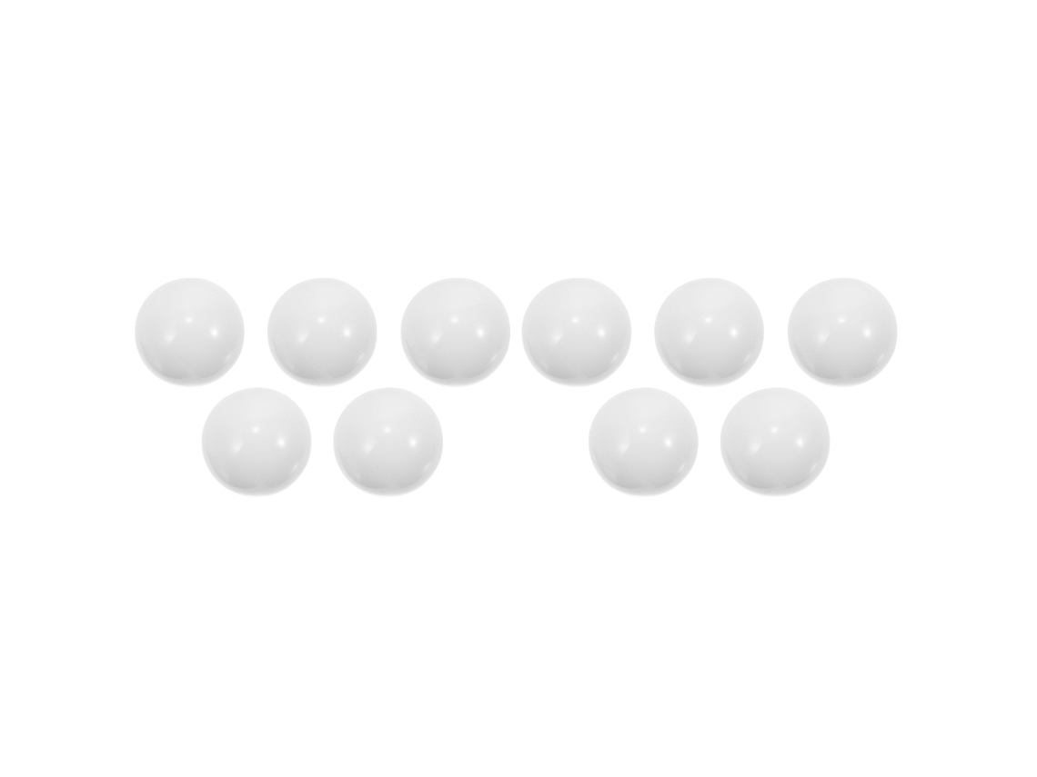 10 Piezas De Ruleta De Cuentas Para El Hogar, Acrílico Blanco