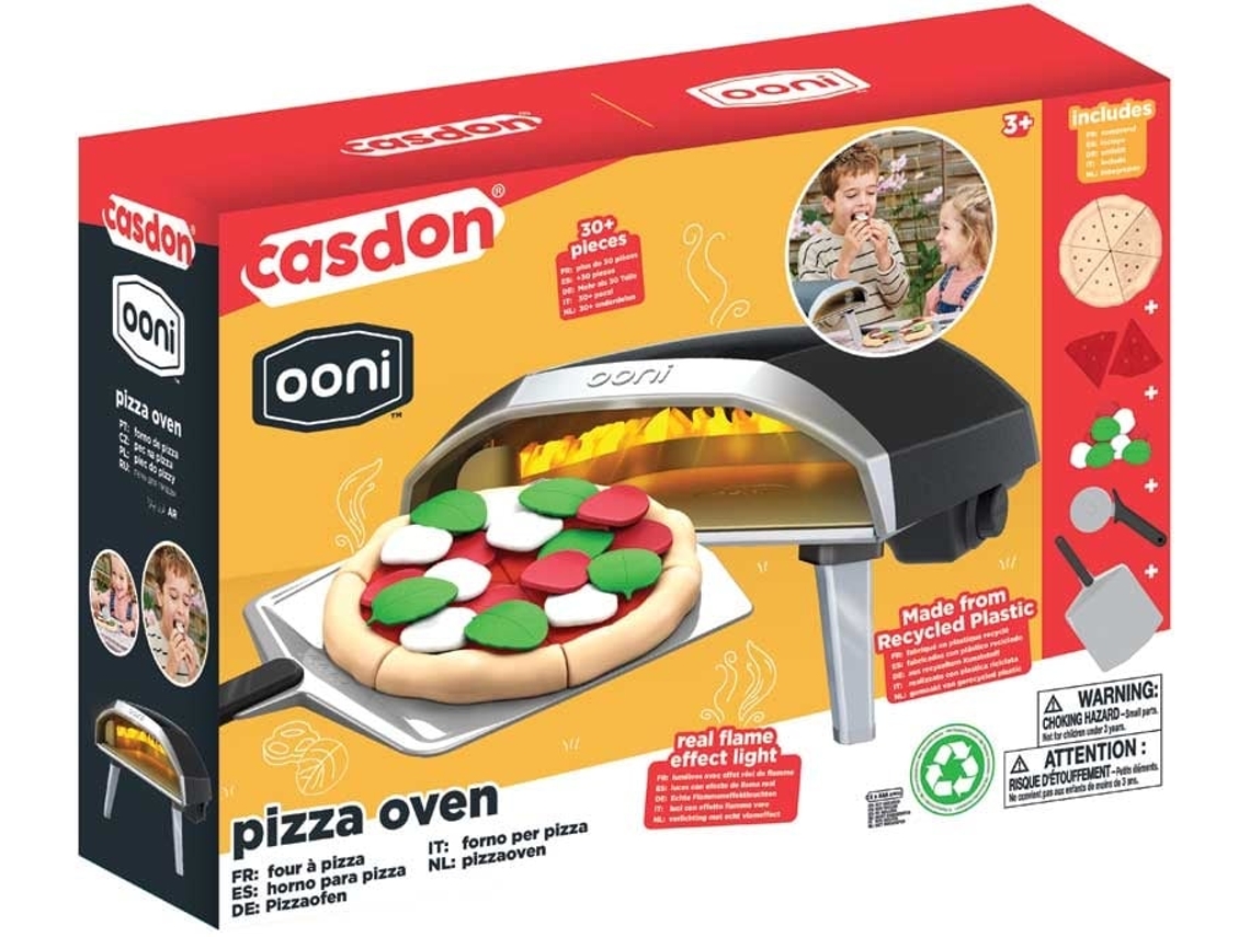 Horno de pizza de juguete Casdon Ooni Koda, juego de juguetes para niños