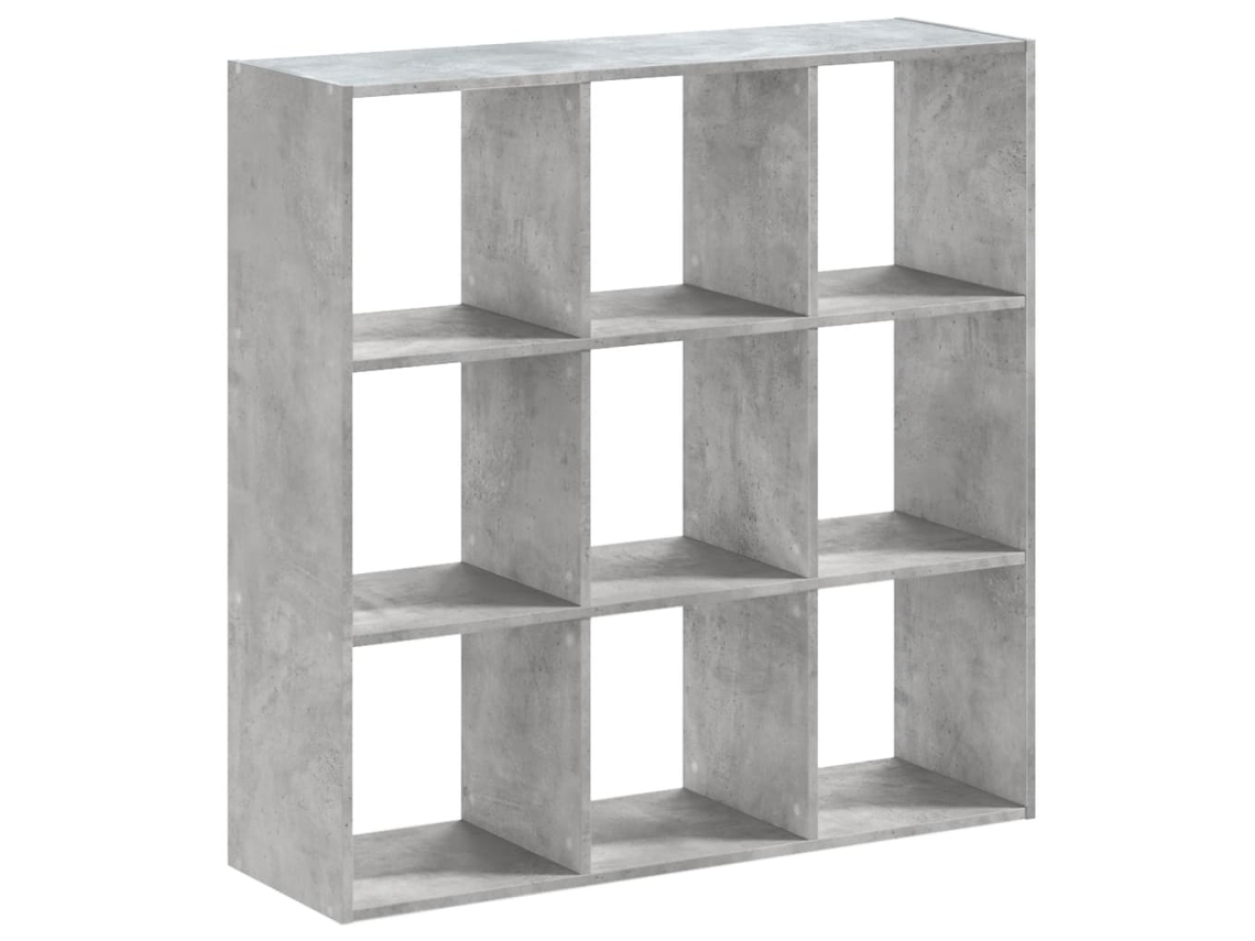 Maison Exclusive - Estantería De Madera De Ingeniería Gris Hormigón 102x32x102 Cm