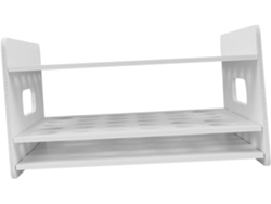 Caja De Almacenamiento Para Tijeras Creativas En Material Sintético Blanco, Soporte Ligero Y Versátil.