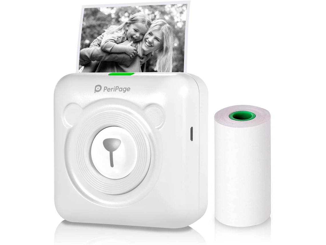 Mini Impresora Térmica Inalámbrica Bluetooth Con Cable Usb Compatible Con Android Ios Smartphone-blanco Gertiz
