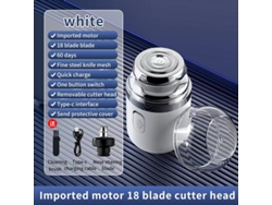 Mini afeitadora portátil 2 en 1 en cápsula (blanca) Czhhmart
