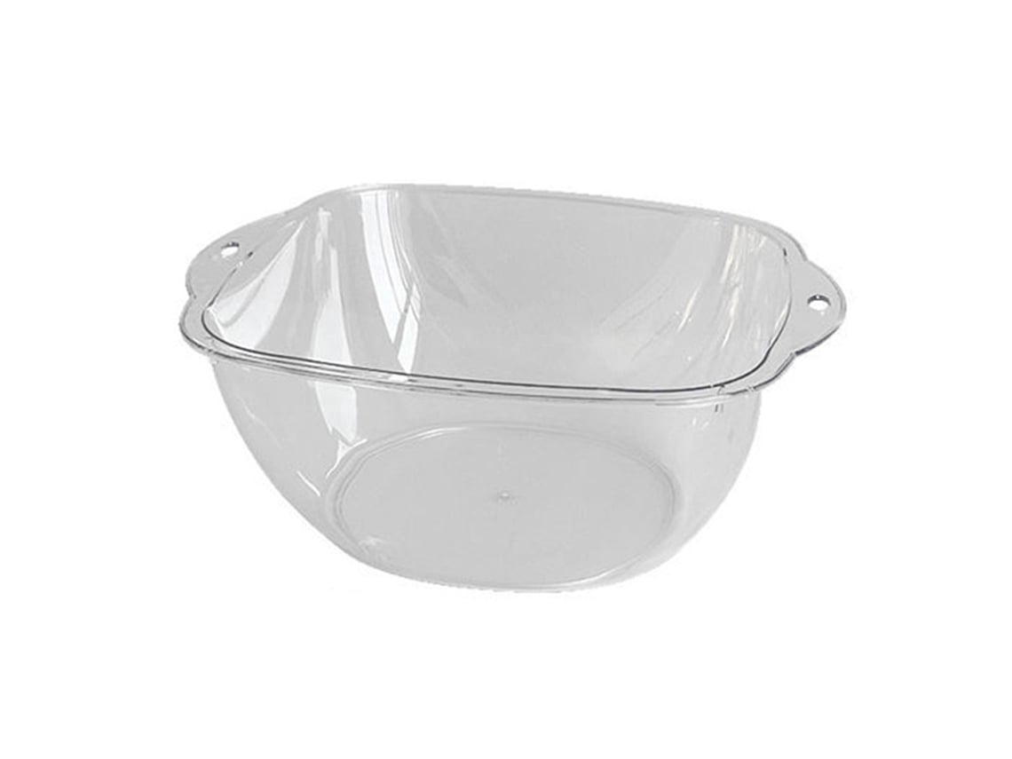 Lavabo multifuncional de plástico transparente, elegante, de estilo sencillo, grueso, duradero y transparente, ideal para dormitorios y viajes.