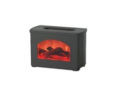 Difusor De Aceites Esenciales 3 En 1 Con Luz De Chimenea, Capacidad De 270 Ml, Apagado Automático.