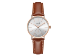 Reloj Unisex Zivok Moda Simple Dial Redondo Movimiento Cuarzo Para Hombre Y Mujer(06)
