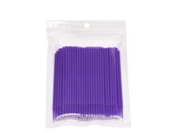 Dan26-aplicadores Micro Multifuncionales 2.0mm Cabeza Pestañas Plástico Fibra 3 Bolsas 300 Unidades