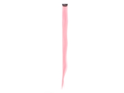 Pieza De Extensión De Cabello Recto Rosa Princesa Profesional Con Clip De 55cm