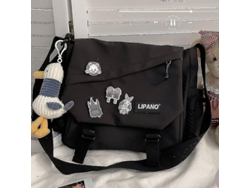 Bolso bandolera retro MDUG para hombre, gran capacidad, ligero, con correa cruzada ajustable.