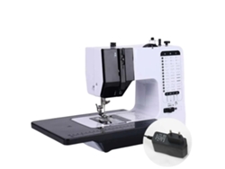 Máquina de coser, 40 modos de puntada, diseño compacto y portátil, máquina y mesa de fabricante original de la UE.