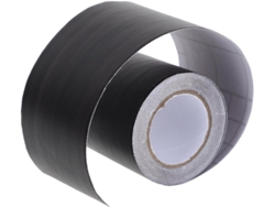 Moldura De Pared Autoadhesiva De Pvc, Rodapié De Vinilo Negro Con Efecto Madera, Rollo De 5 M X 10 Cm