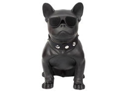 Altavoz portátil para bulldog francés, radio FM, MP3 Yizhood (negro)