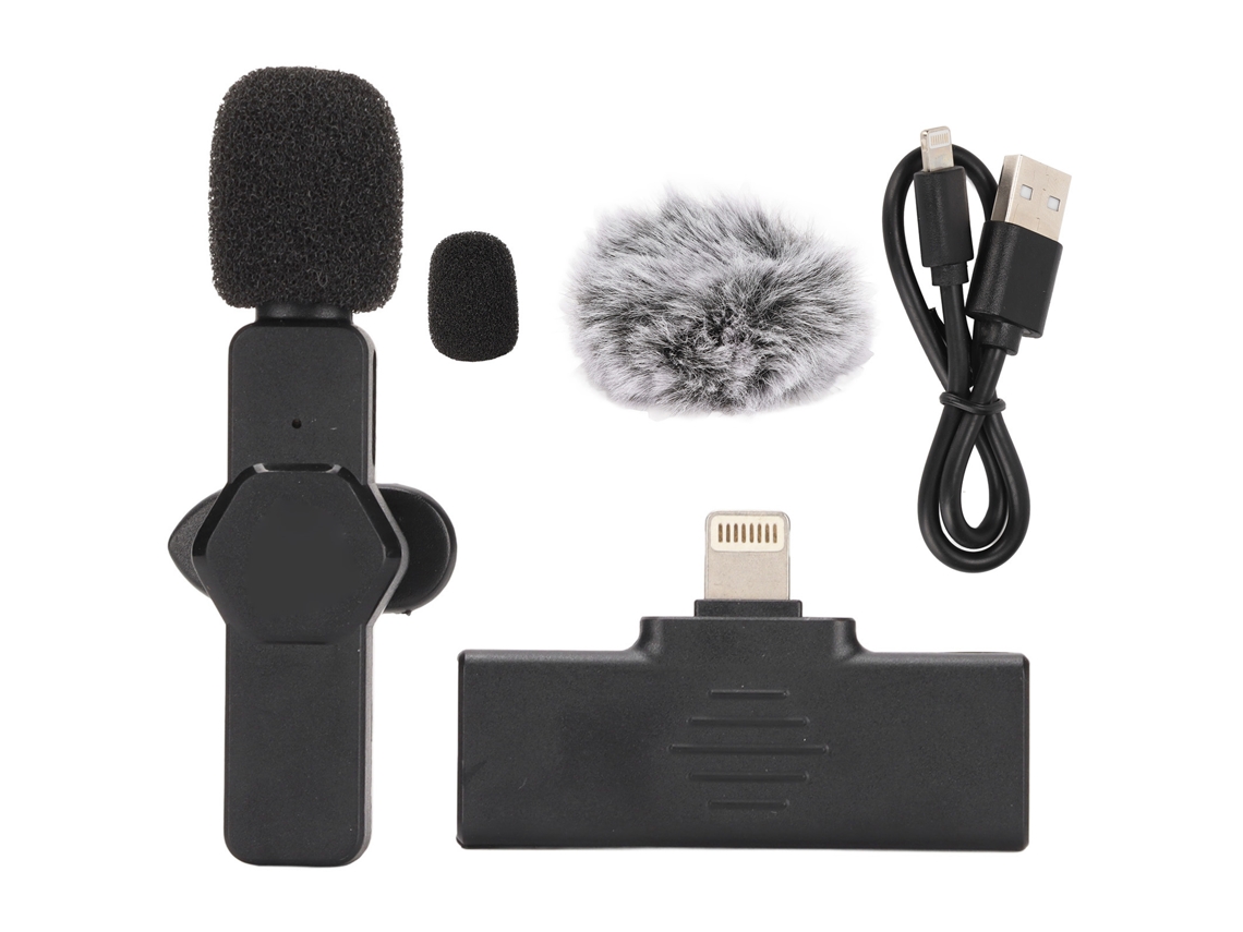 Micrófono de solapa inalámbrico EOOCOO (Plug and Play, reducción de ruido)