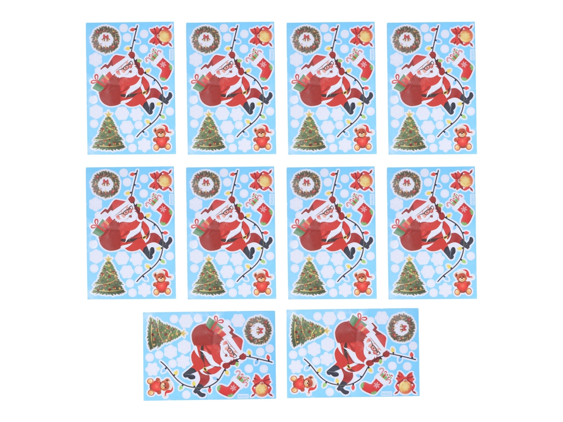 Baok-10 Pegatinas decorativas navideñas para hombres, pegatinas autoadhesivas para pared, decoraciones para el hogar y fiestas.