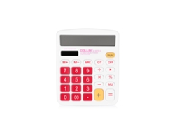Calculadora para estudiantes con 12 dígitos, pantalla LCD y apagado automático.