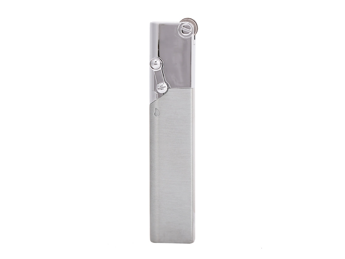 Encendedor De Cigarrillos De Gas Portátil, Recargable, Para Etanol, Resistente Al Viento, Delgado, Plateado.
