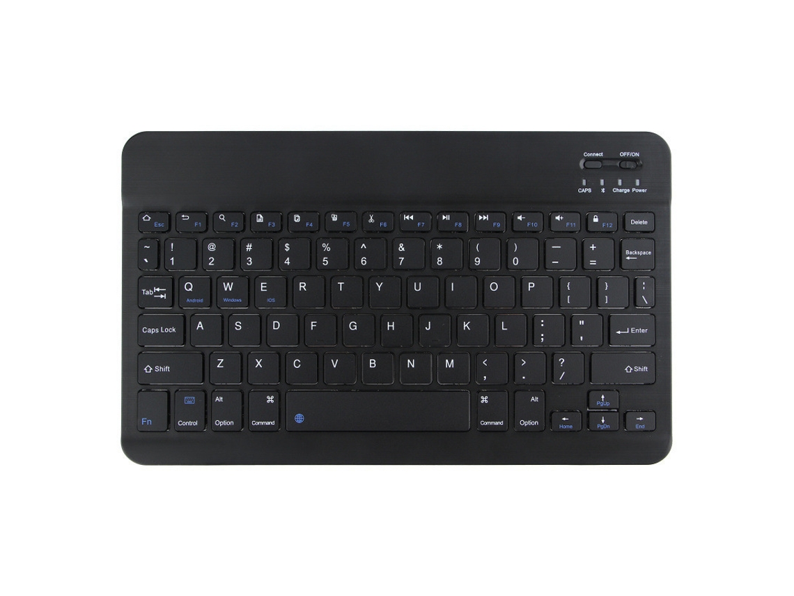 Teclado Bluetooth recargable ultrafino HEXINYIGJLY, negro, para iPad/iPhone/Samsung/Android