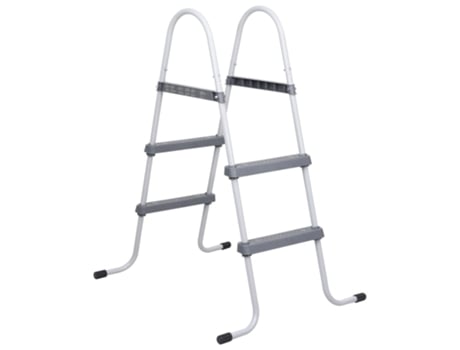 MAISON EXCLUSIVE Escalera de piscina acero gris 84 cm