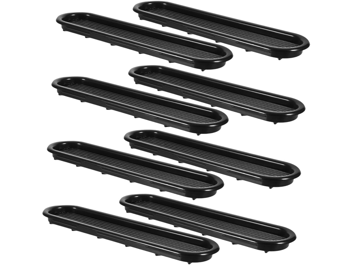Juego de 8 rejillas de ventilación minimalistas de plástico para decoración de armarios Gokoco